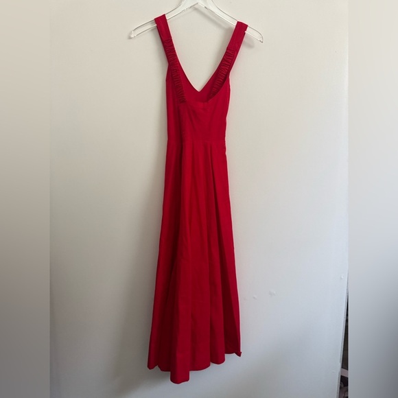 ASTR The Label Women's Red Cross Back Sleeveless Midi Dress XS B3032 - Picture 6 of 8